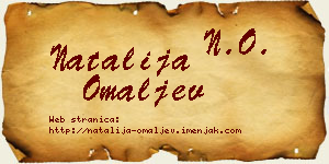 Natalija Omaljev vizit kartica